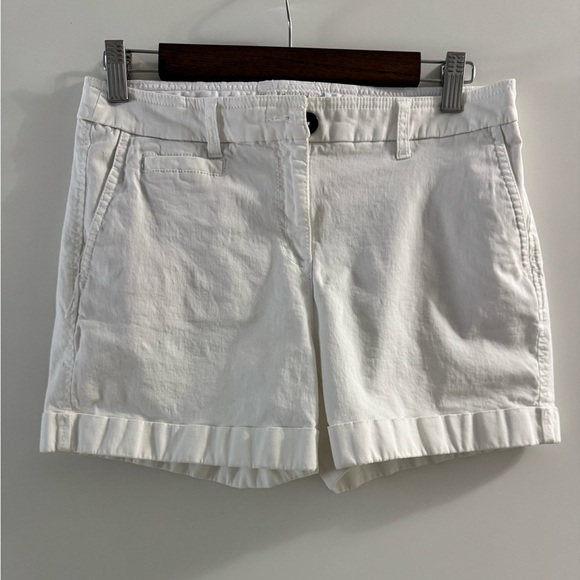 Boden Pants - Boden White Cotton Chino Shorts